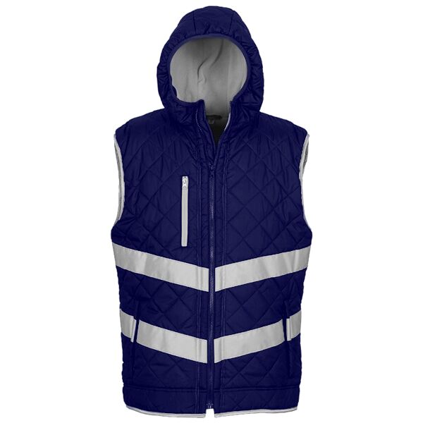 Yoko Hi-Vis Kensington Hooded Gilet Thumbnail