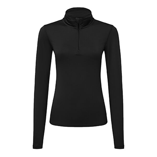 Women’s TriDri® recycled long sleeve brushed back ¼ zip top Thumbnail