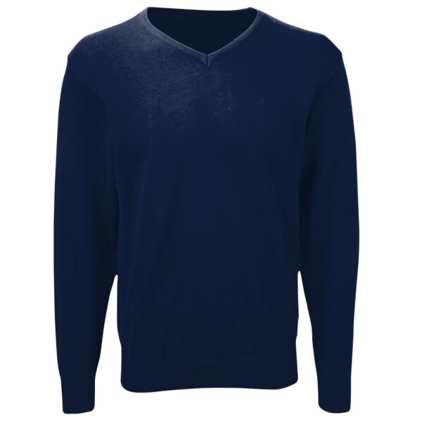 Men's V-Neck Knitted Pullover Thumbnail