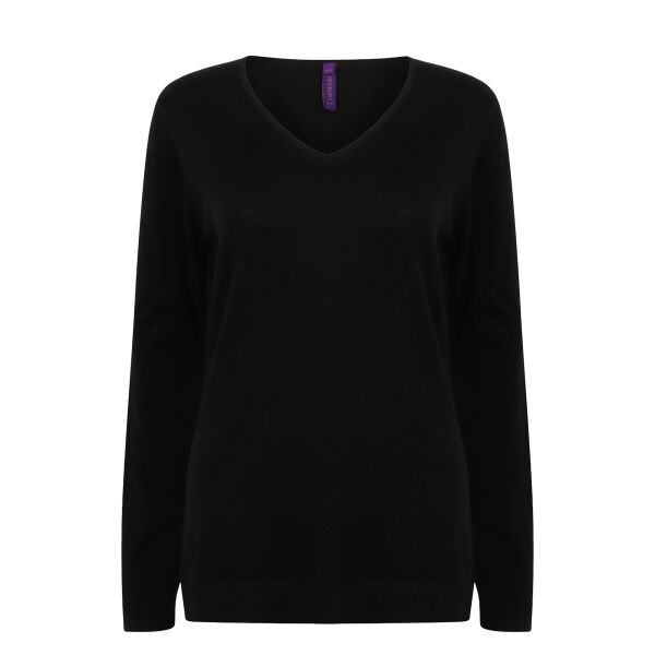 Women's 12 gauge v-neck jumper Thumbnail