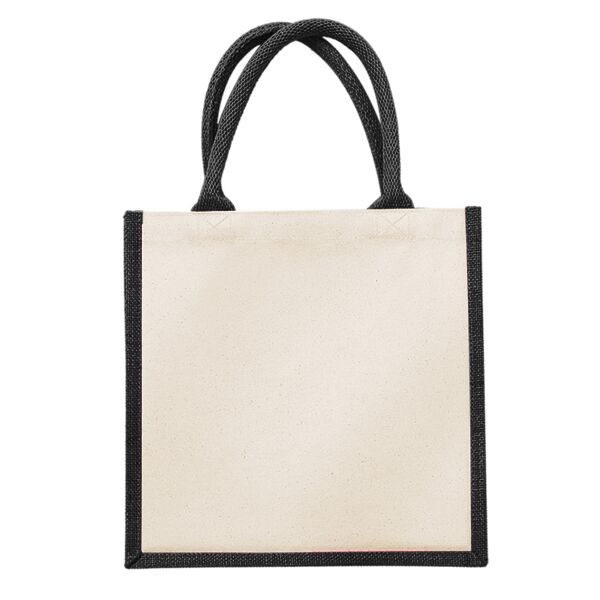 Printers midi jute tote Thumbnail