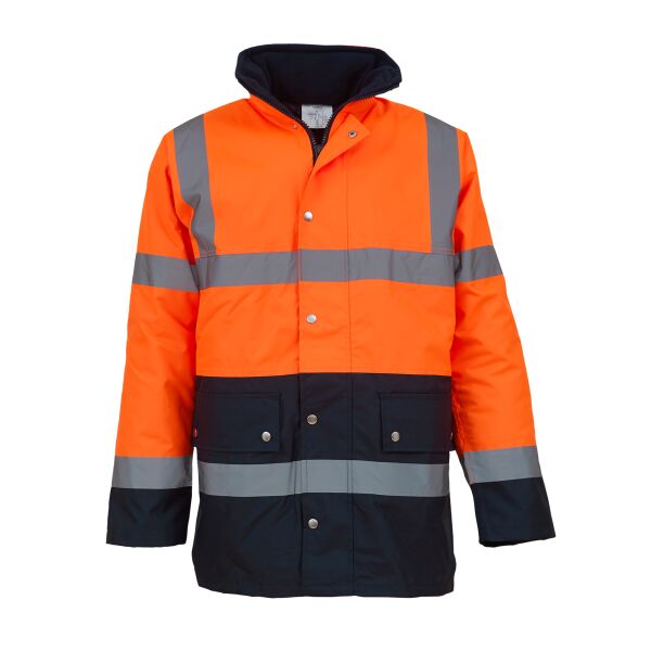 Hi-vis two-tone motorway jacket (HVP302) Thumbnail