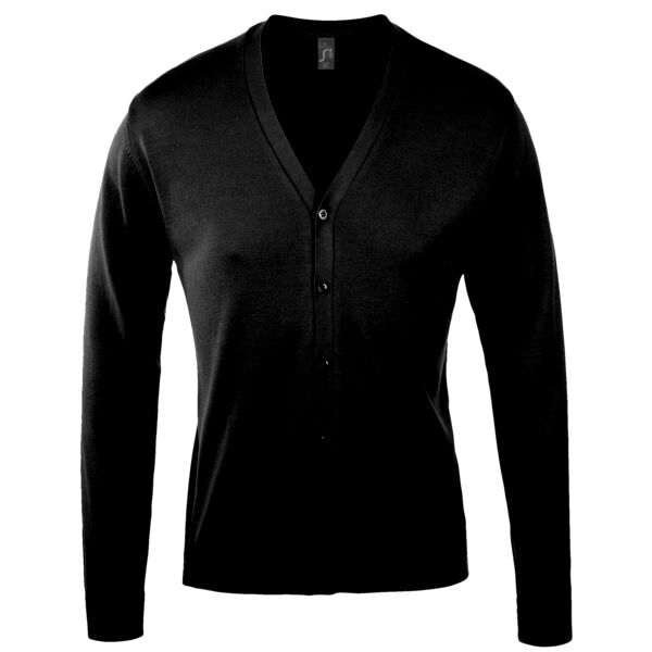 SOL'S Golden Cotton Acrylic V Neck Cardigan Thumbnail