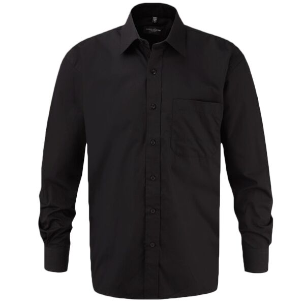 Russell Athletic Collection Long Sleeve Easy Care Cotton Poplin Shirt Thumbnail