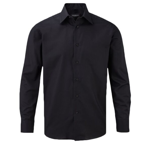 Russell Athletic Collection Long Sleeve Tailored Oxford Shirt Thumbnail