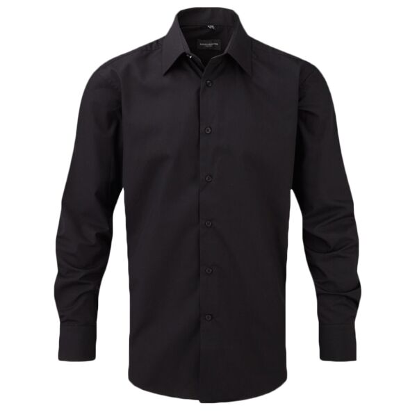 Russell Athletic Collection Long Sleeve Tailored Poplin Shirt Thumbnail