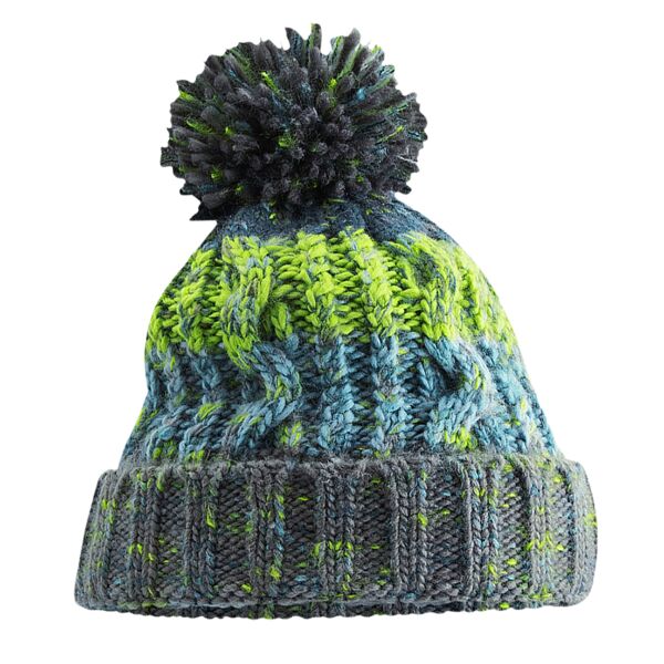 Beechfield Corkscrew Pom Pom Beanie Thumbnail