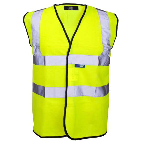 Supertouch Hi Vis Yellow Velcro Vest Thumbnail
