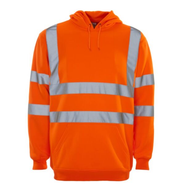 Hi Vis Orange Hooded Sweatshirt Thumbnail