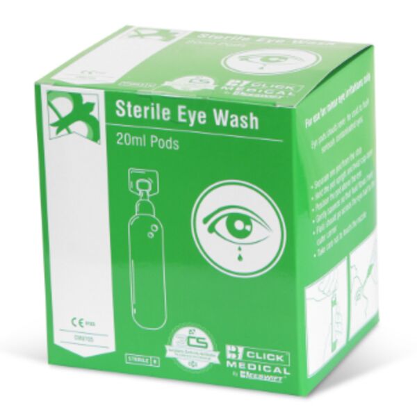 CLICK MEDICAL EYEWASH PODS 20ml Thumbnail