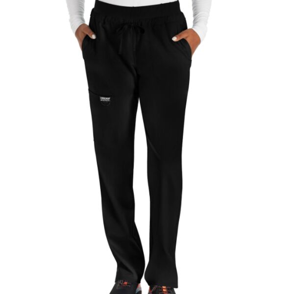 Mid Rise Tapered Leg Drawstring Pant  Thumbnail