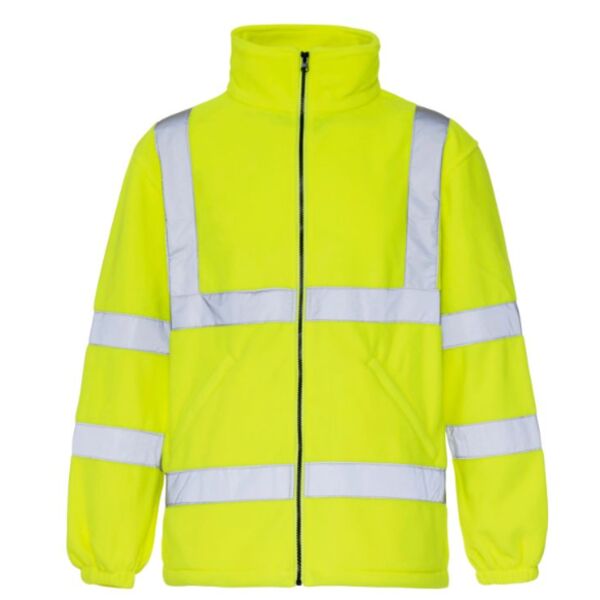 Supertouch Hi Vis Yellow Fleece Jacket Thumbnail