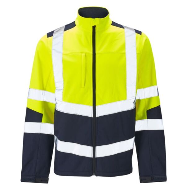 Supertouch Hi Vis 2 Tone Yellow Softshell Jacket Thumbnail