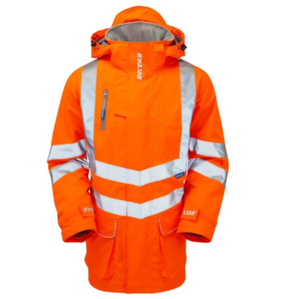 PULSAR® Protect Padded Storm Coat Orange Thumbnail