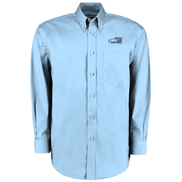 B&P - Kustom Kit Premium Long Sleeve Classic Fit Oxford Shirt Thumbnail